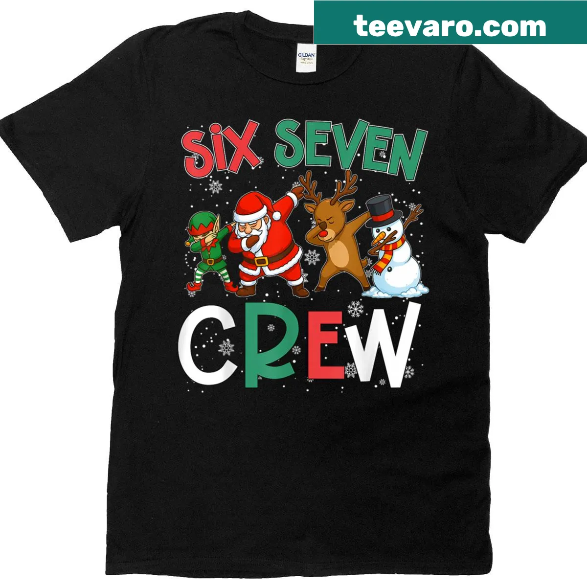 Gen Alpha Christmas T-shirt with fun holiday-themed text — on a men's t-shirt