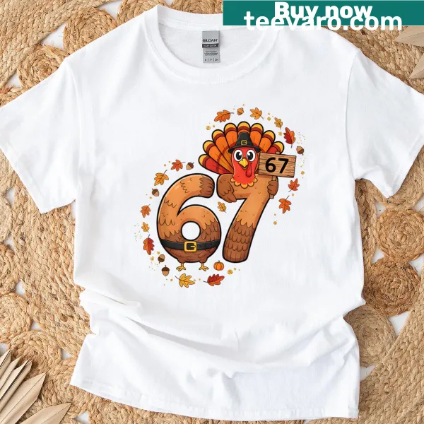 Funny turkey design t-shirt for Thanksgiving