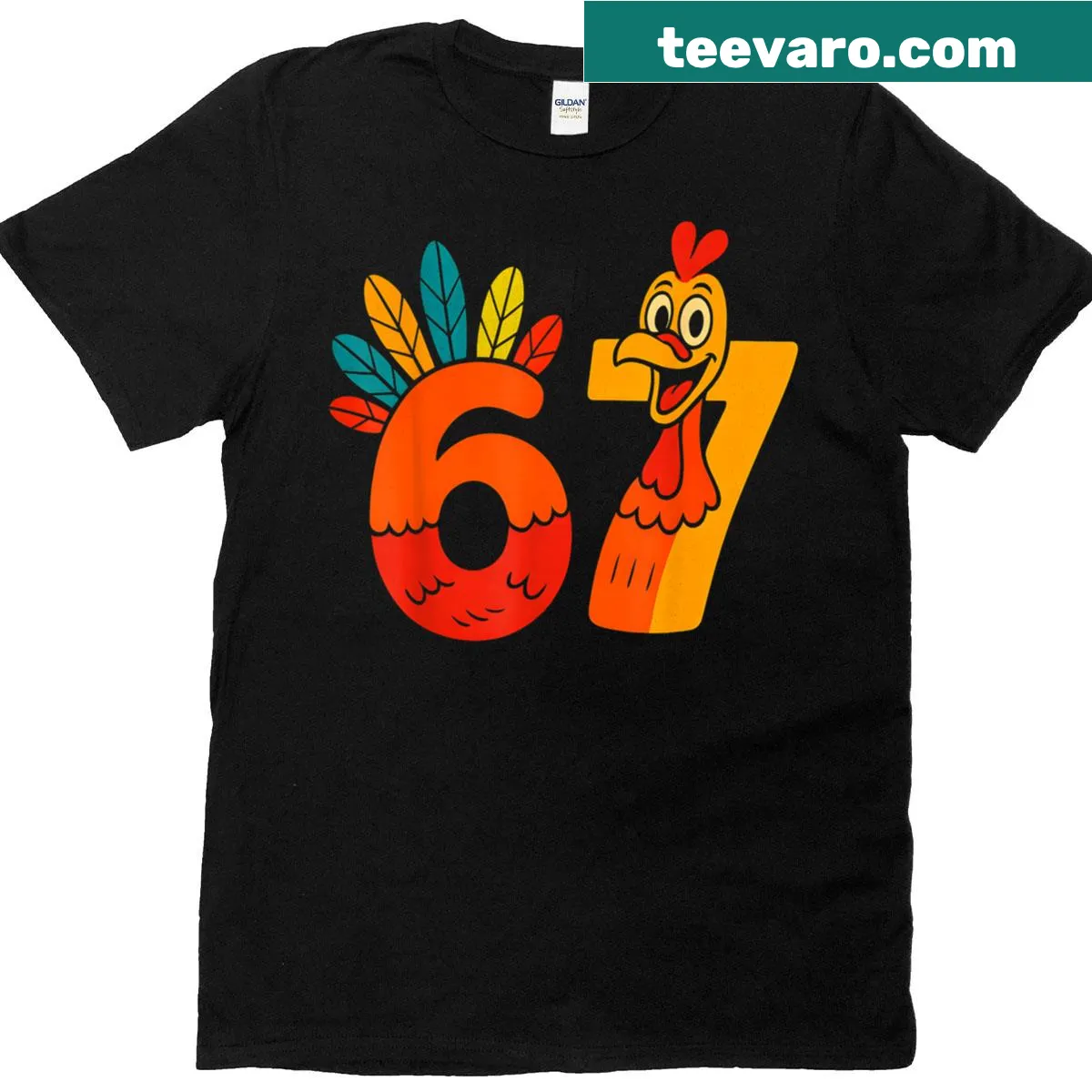Funny Thanksgiving turkey meme t-shirt for casual celebrations — on a men's t-shirt