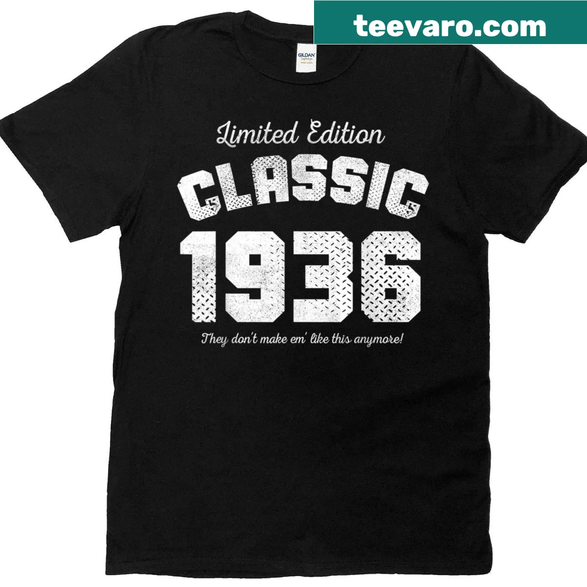 Vintage car t-shirt for 90th birthday celebration — on a men's t-shirt