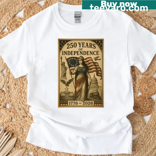T-shirt celebrating 250 years of American independence