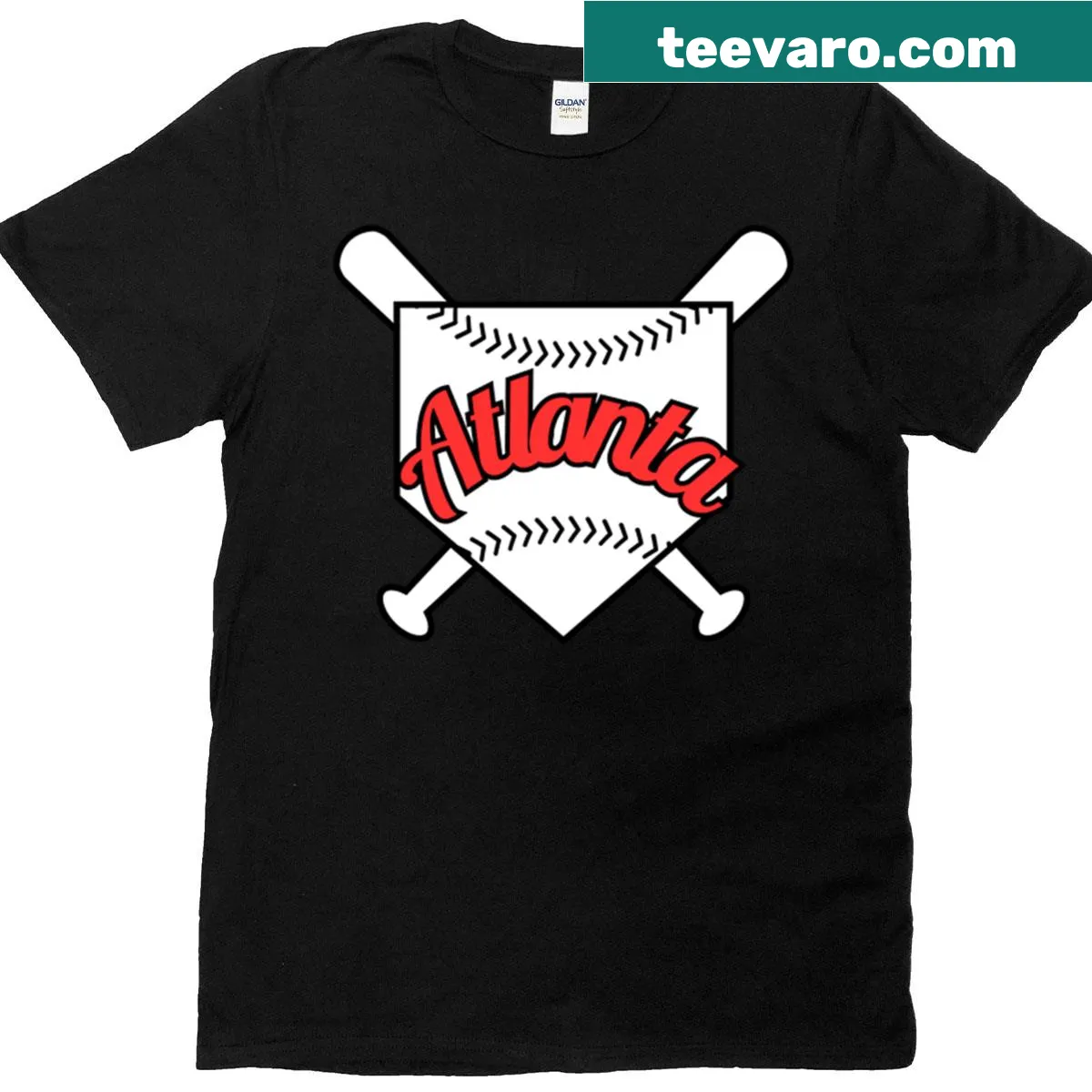 Retro-inspired fan art T-shirt celebrating Atlanta's charm — on a men's t-shirt