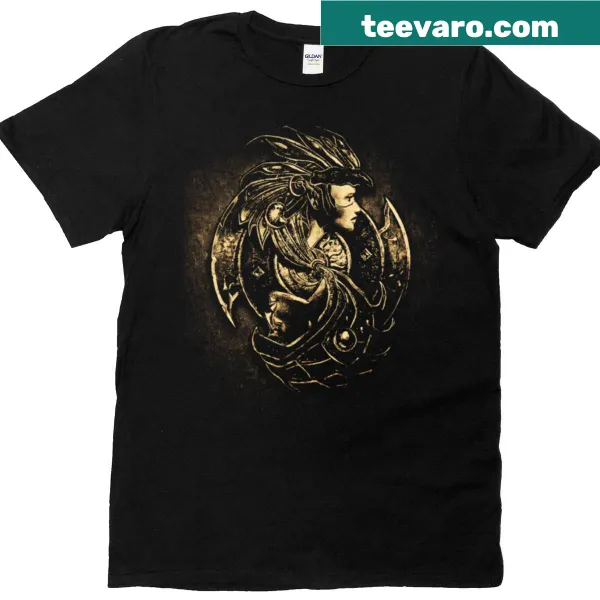 Baldur's Gate logo graphic on a T-shirt