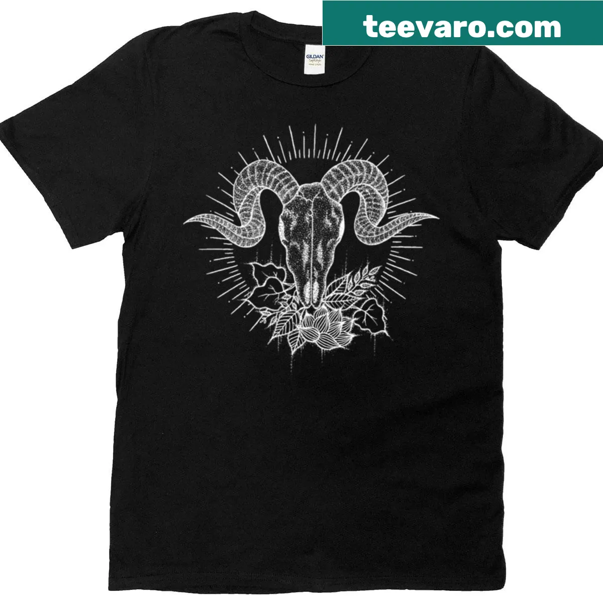 T-shirt featuring a bold graphic of Black Phillip from 'The Witch' — on a men's t-shirt