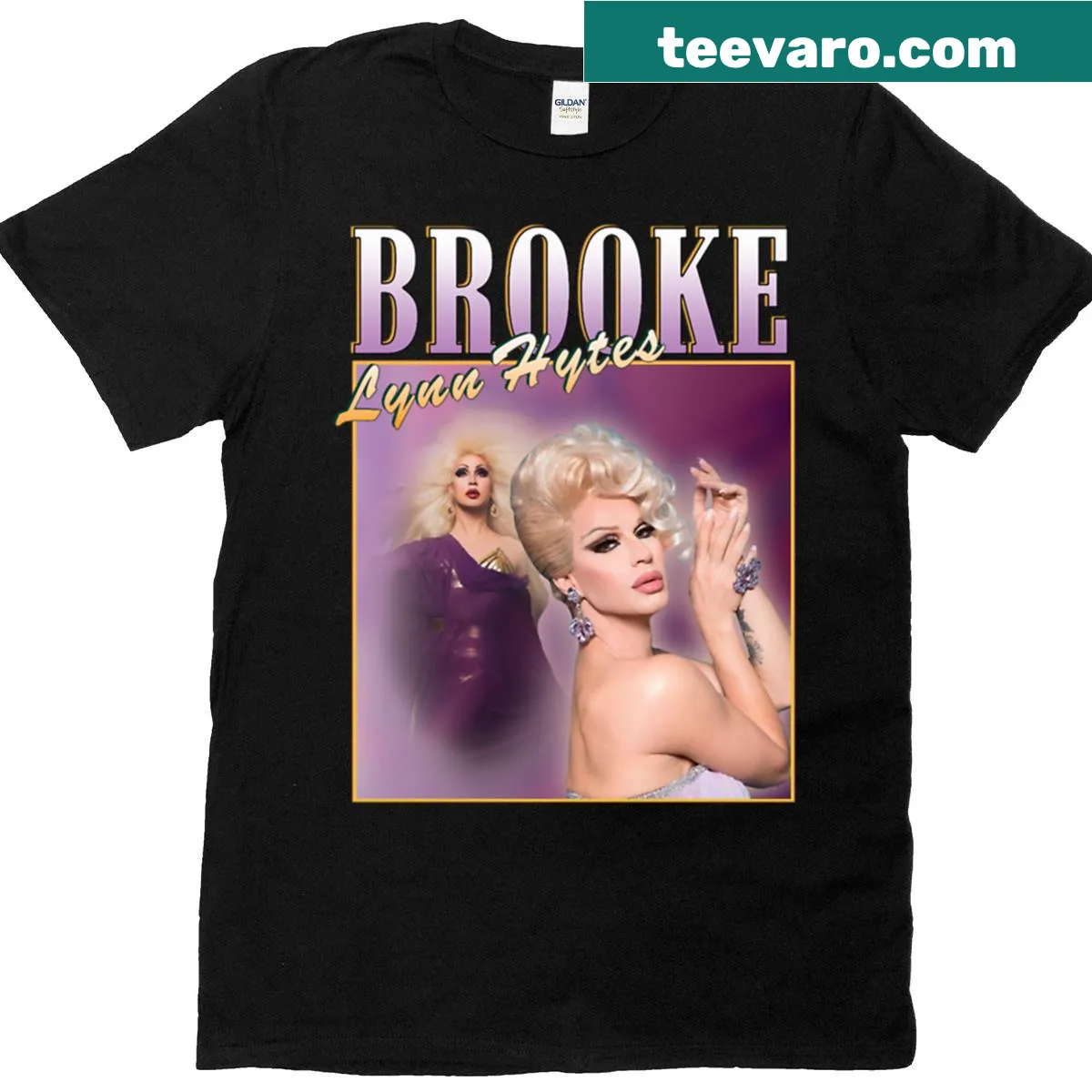 Vintage design t-shirt featuring Brooke Lynn Hytes — on a men's t-shirt