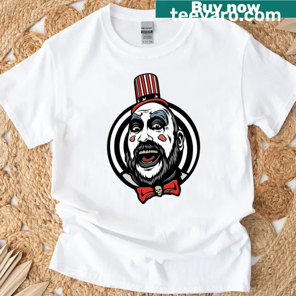 Captain Spaulding graphic tee for horror fans
