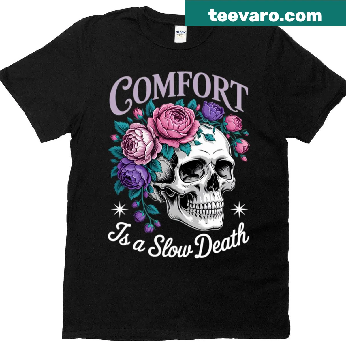 Motivational t-shirt with discipline and growth message — on a men's t-shirt