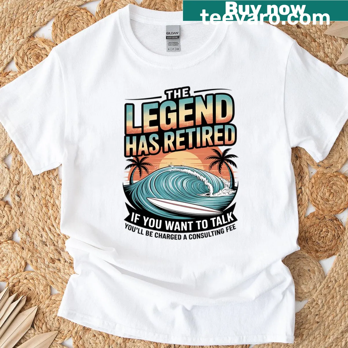 Consultant retirement T-shirt for veterans with legend graphic — on a men's t-shirt