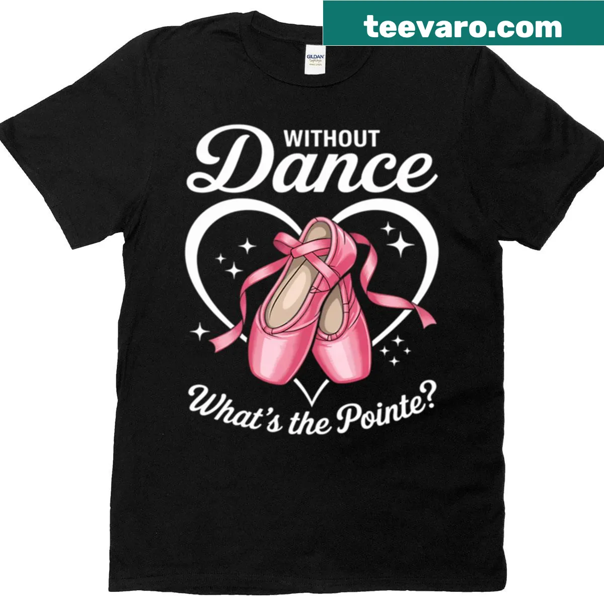 Illustrated ballerina graphic for ballet lovers — on a men's t-shirt