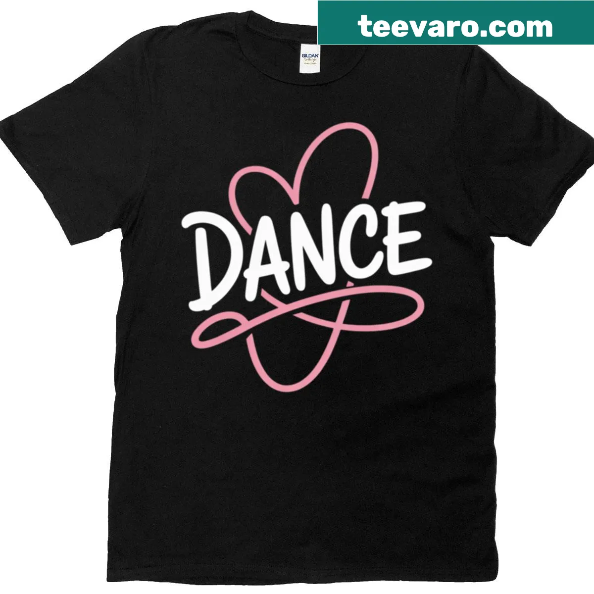 Illustrated dancing figures on a tee celebrating various styles of dance. — on a men's t-shirt