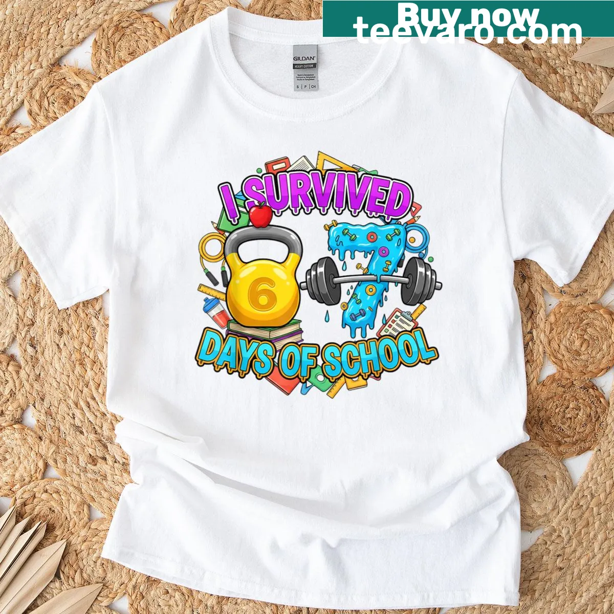 Inspirational gym lover quote t-shirt design — on a men's t-shirt
