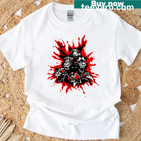 Illustration of Oblood Totems on a gaming t-shirt
