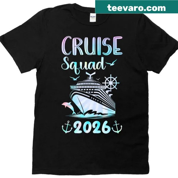 Cruise Squad matching T-shirt for 2026 family vacations.