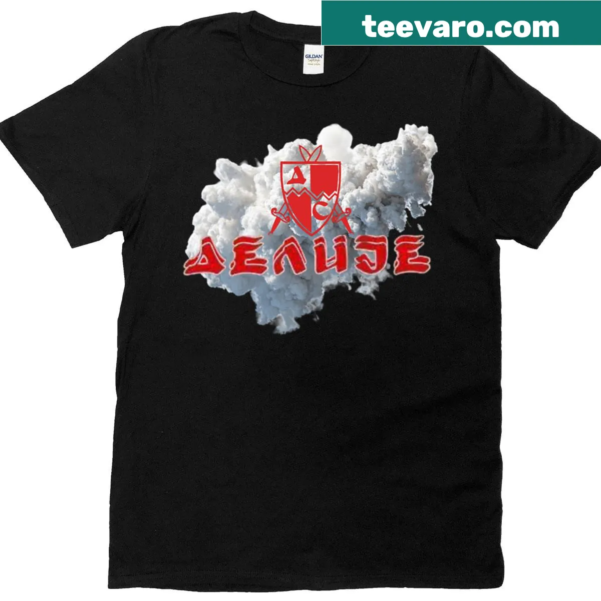 Crvena Zvezda fan T-shirt with club emblem — on a men's t-shirt