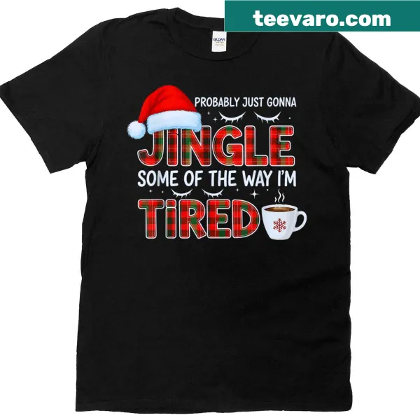 Playful Christmas T-shirt with silly jingle phrase