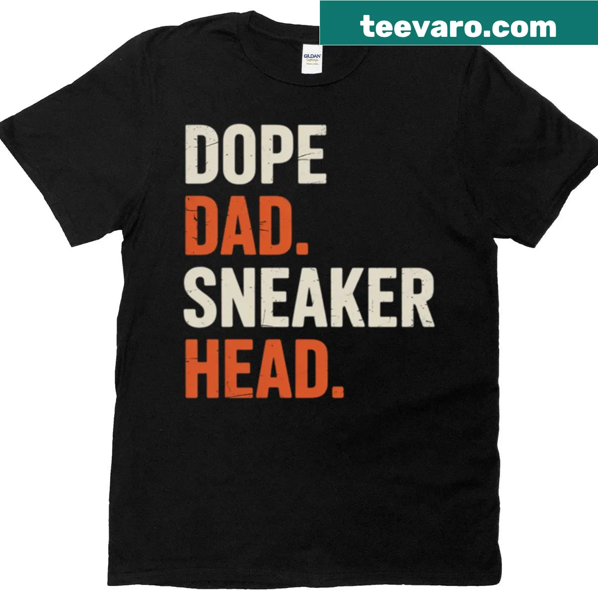 Funny sneakerhead t-shirt for dads with humorous slogan — on a men's t-shirt