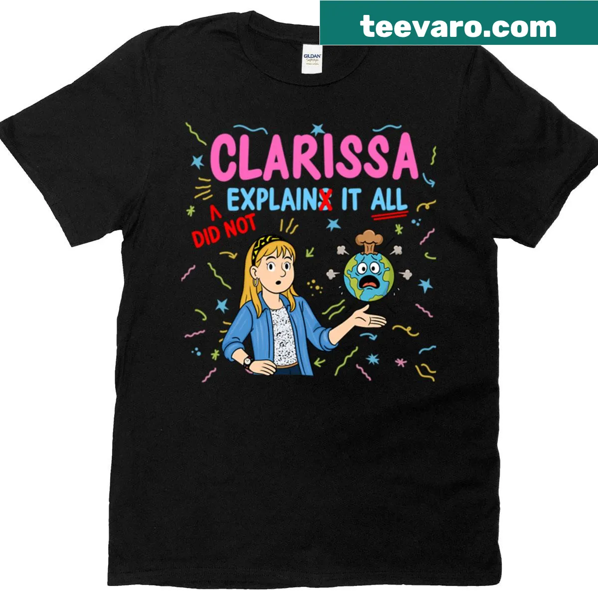 Playful holiday-themed T-shirt for Christmas and New Year celebrations. — on a men's t-shirt
