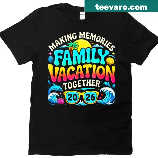 Wholesome family matching t-shirt celebrating family memories