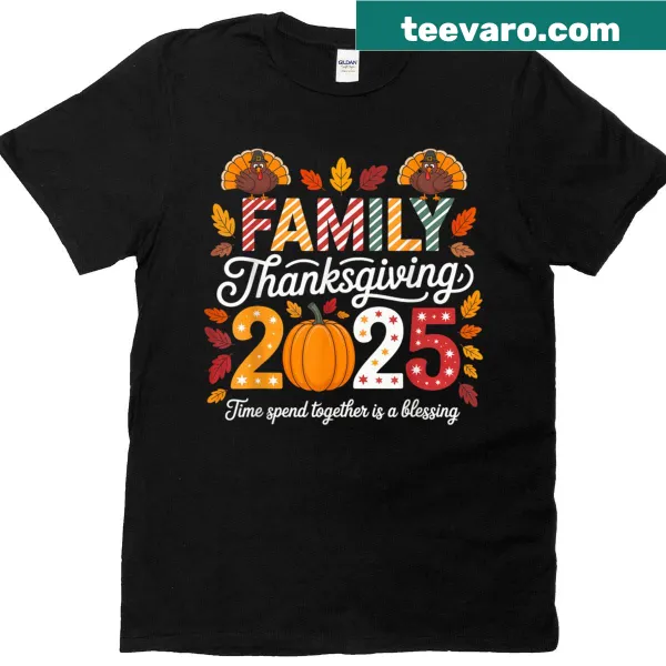 Family Thanksgiving t-shirt designed for the Thanksgiving Crew of 2025.