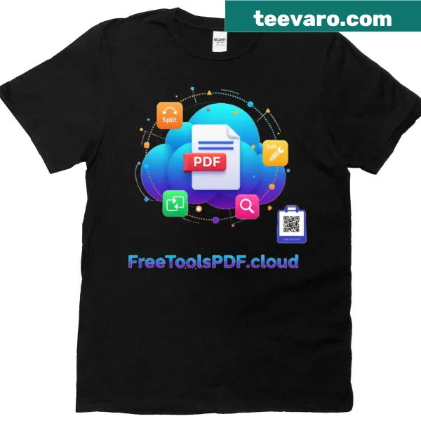 Modern tech-themed graphic on a T-shirt