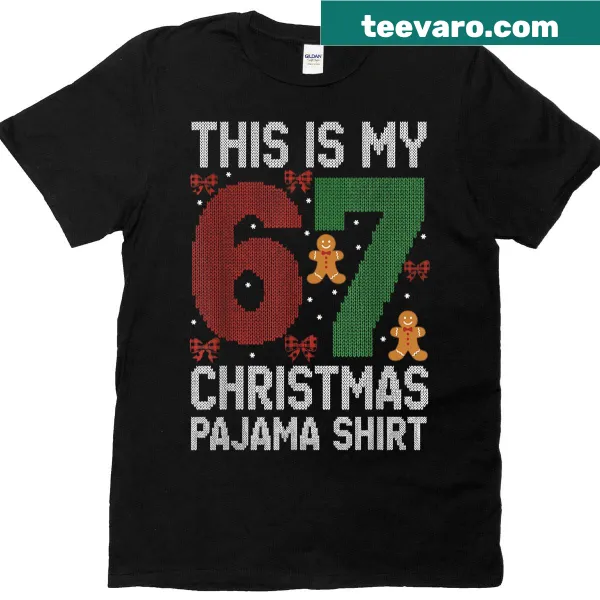 Funny Christmas pajama meme T-shirt for family gatherings