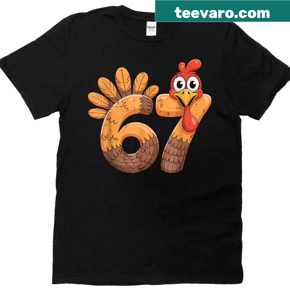 Funny Thanksgiving bake graphic on t-shirt — on a men's t-shirt