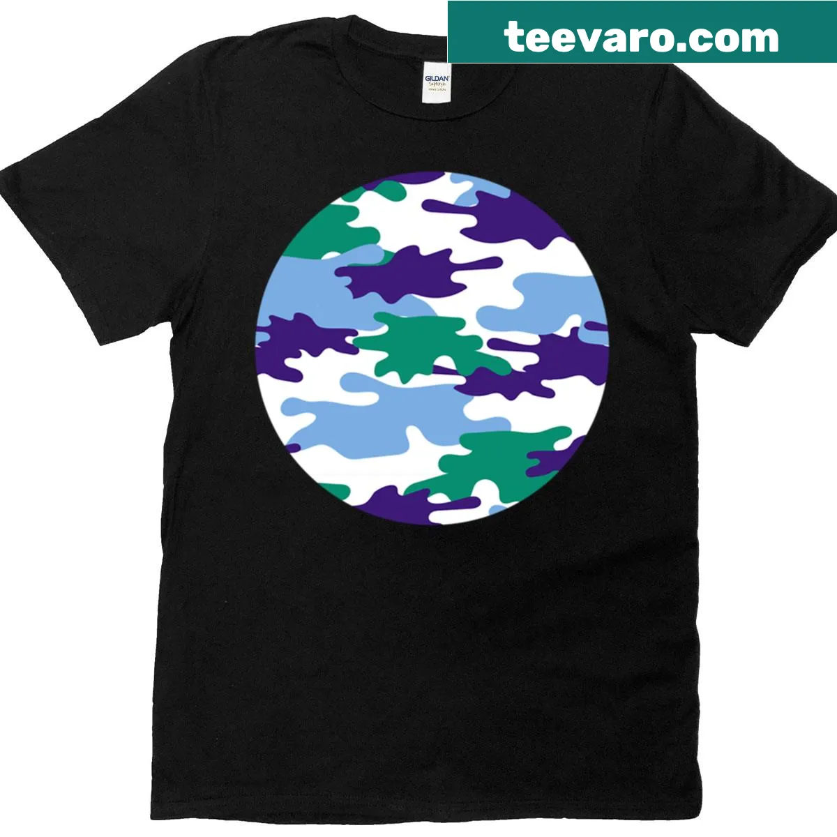 Playful camouflage design for gay men on a T-shirt — on a men's t-shirt