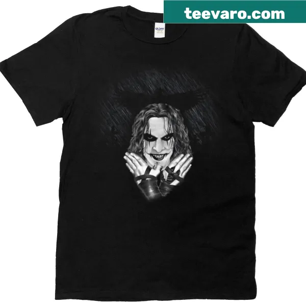 Vintage-style horror movie T-shirt with a humorous graphic