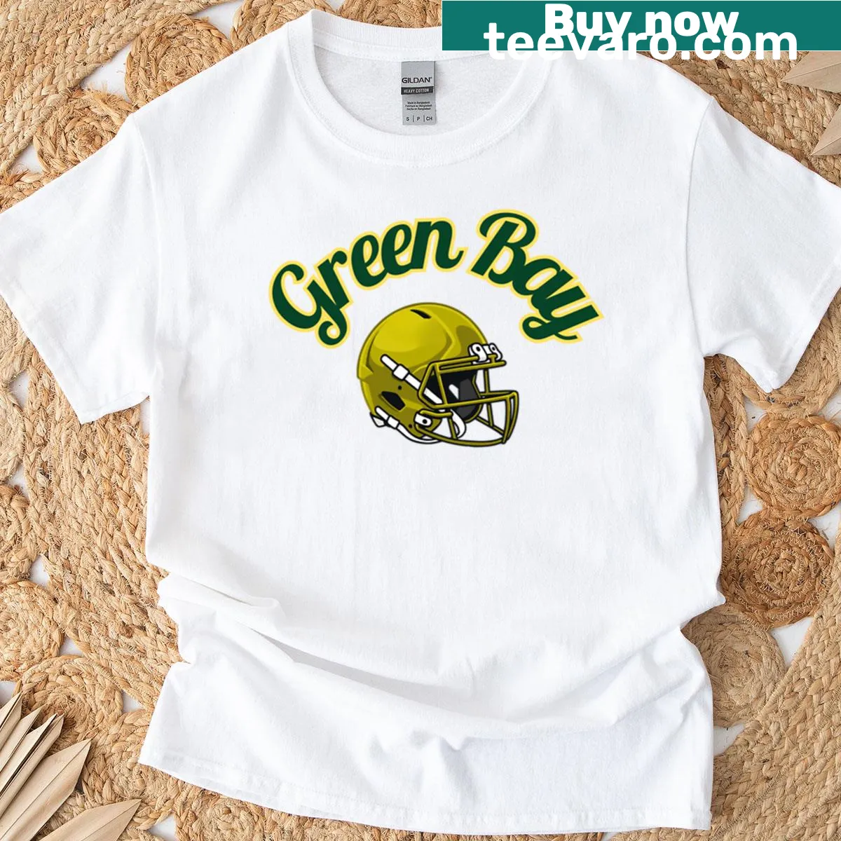 Retro fan art T-shirt inspired by Green Bay — on a men's t-shirt