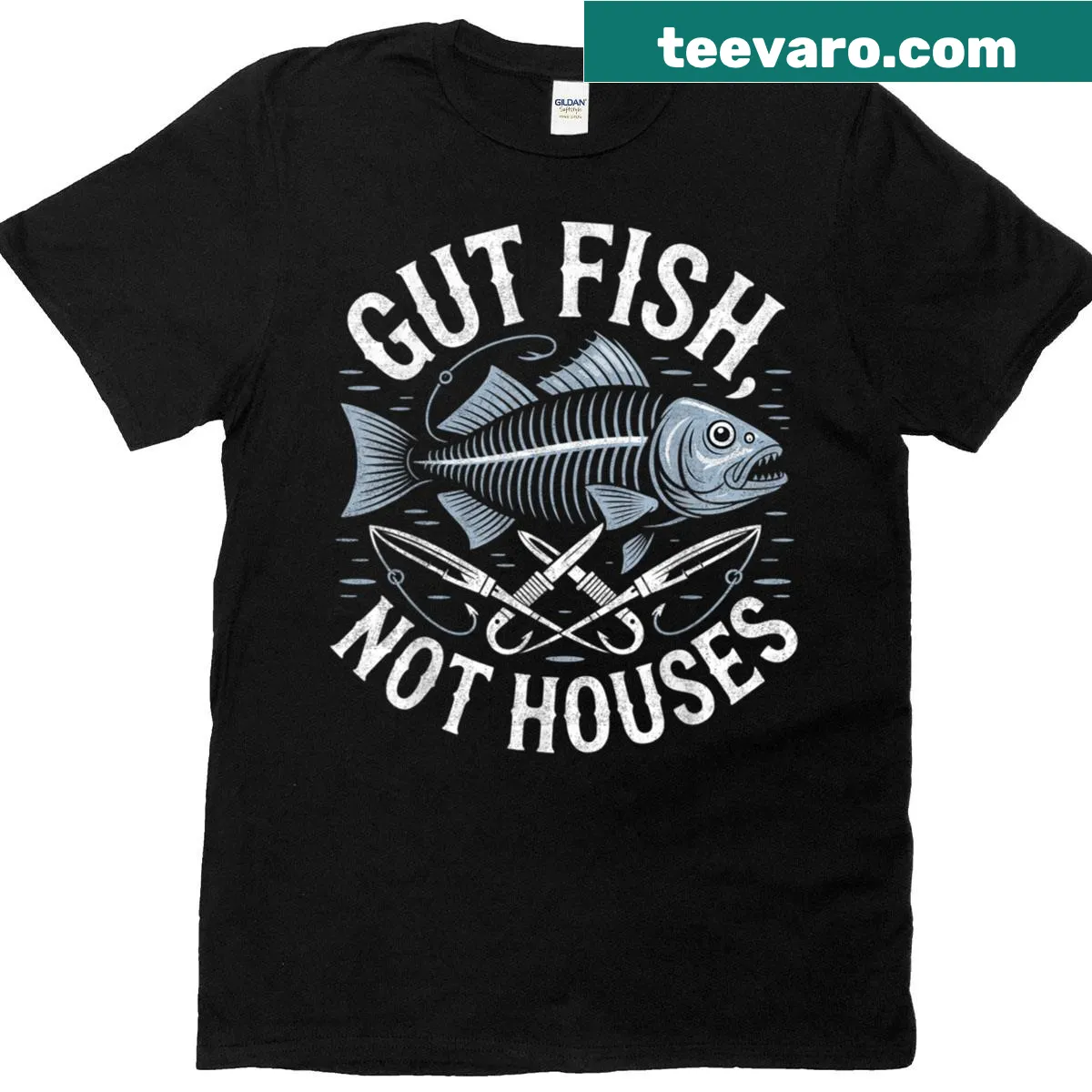 Funny fishing quote on a t-shirt — on a men's t-shirt