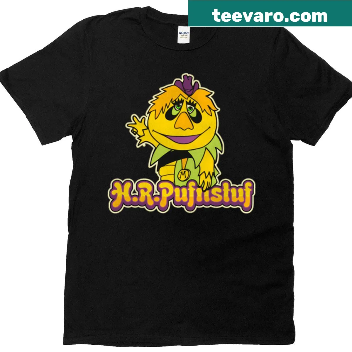 Retro Hr Pufnstuf children's cartoon t-shirt — on a men's t-shirt