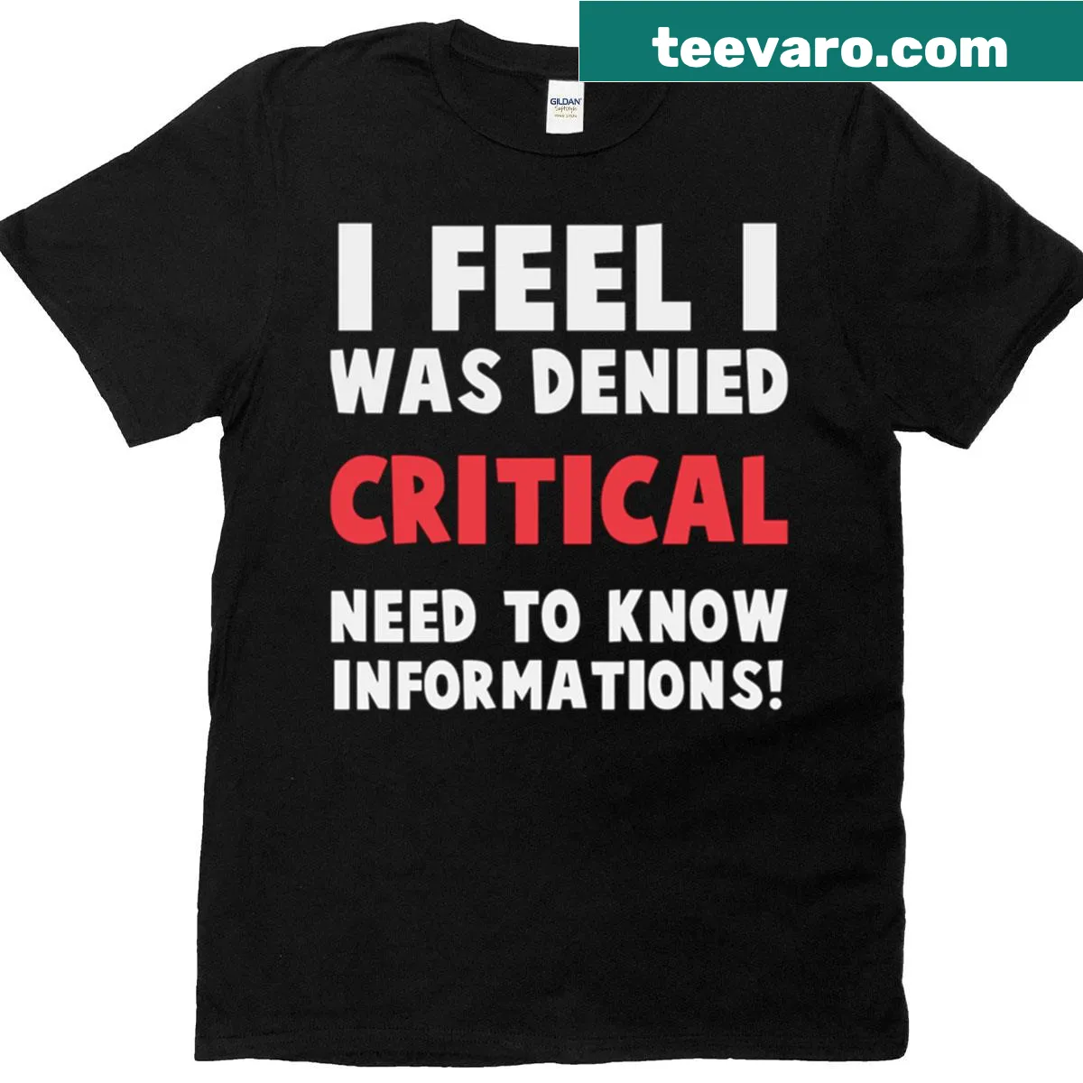 Edgy T-shirt with text about being misinformed — on a men's t-shirt