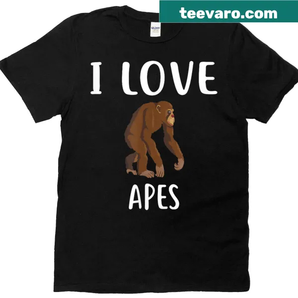 Funny t-shirt featuring humorous ape design