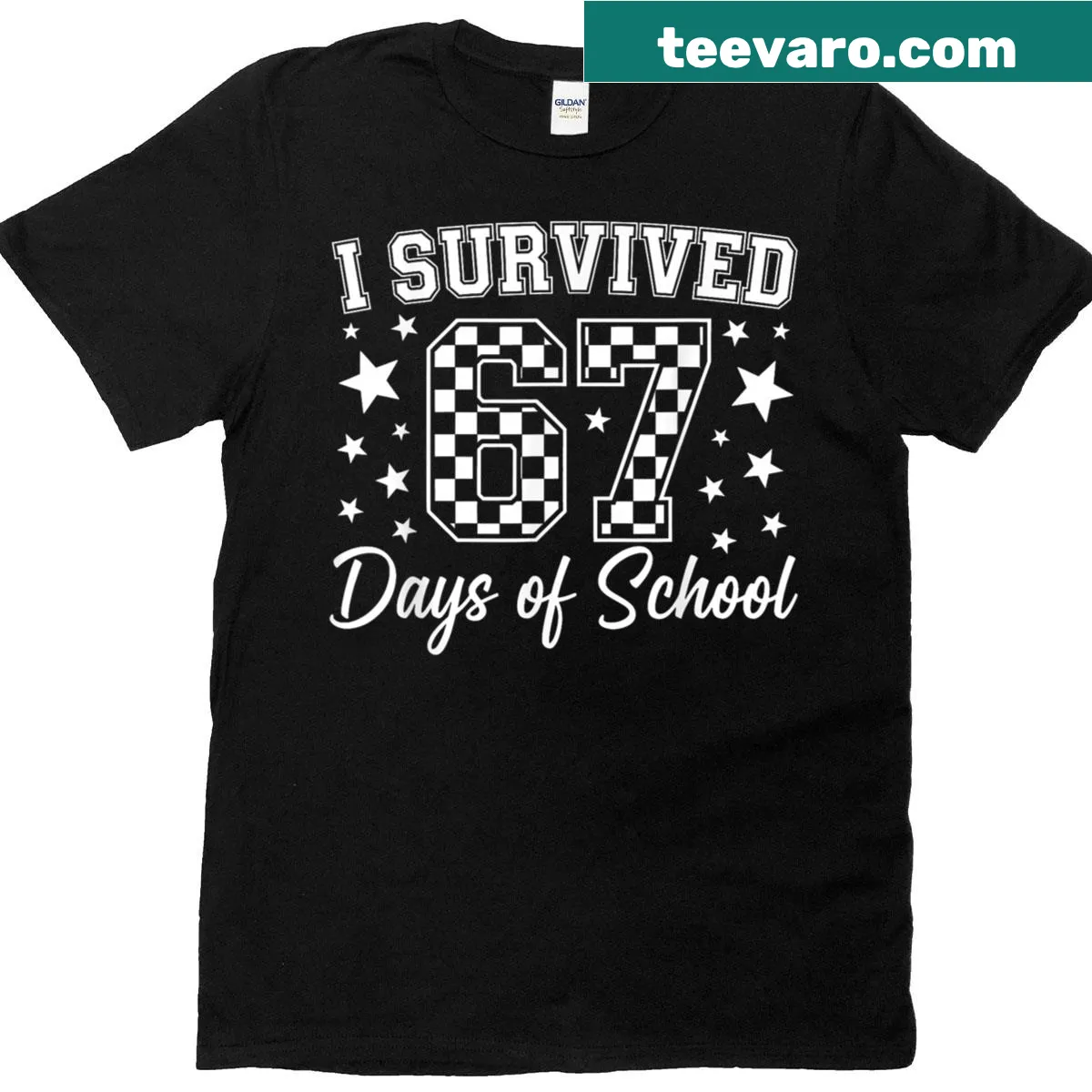 Funny school survival meme T-shirt — on a men's t-shirt