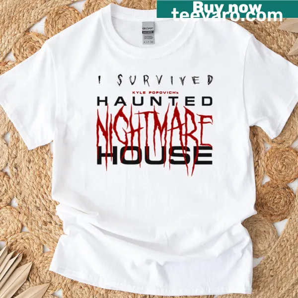 Haunted Nightmare House t-shirt with spooky graphic