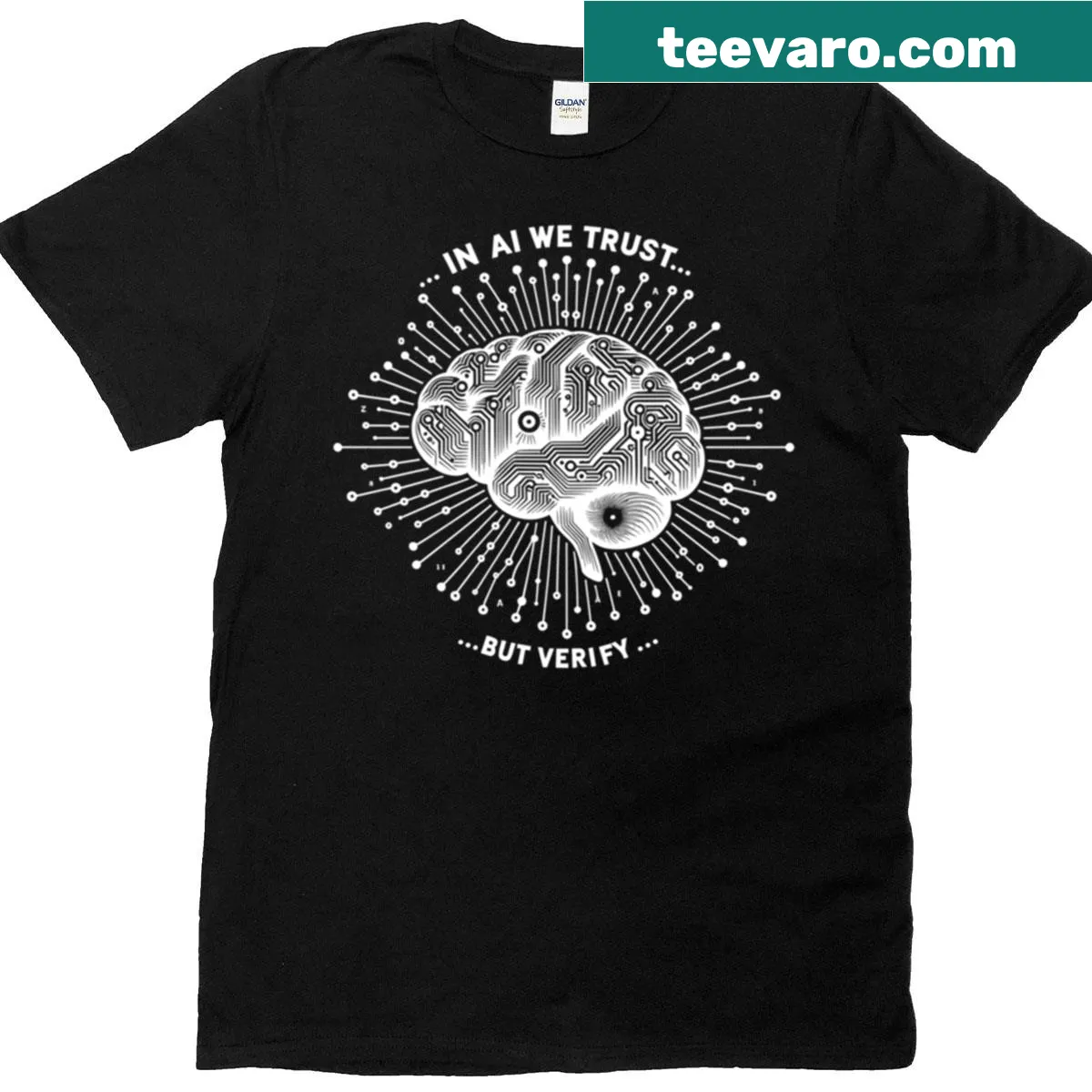 Home Theater T-shirt with playful text design — on a men's t-shirt