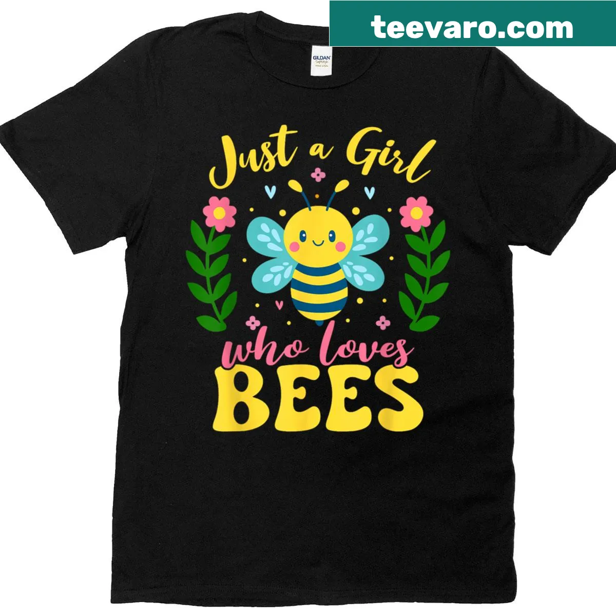 Cute T-shirt featuring a bee illustration and beekeeper theme. — on a men's t-shirt