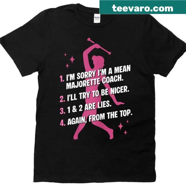 Majorette Coach t-shirt with bold lettering