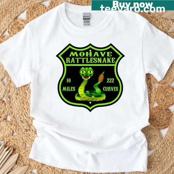 Vintage Route 66 T-shirt featuring a rattlesnake and desert graphics