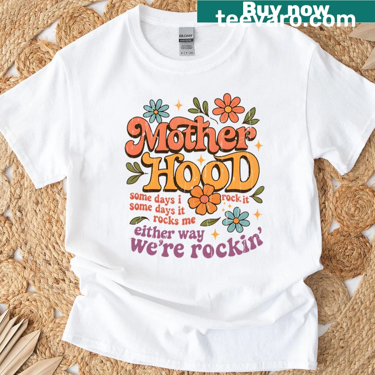 Cute T-shirt featuring a bow illustration and a checkered pattern for moms — on a men's t-shirt