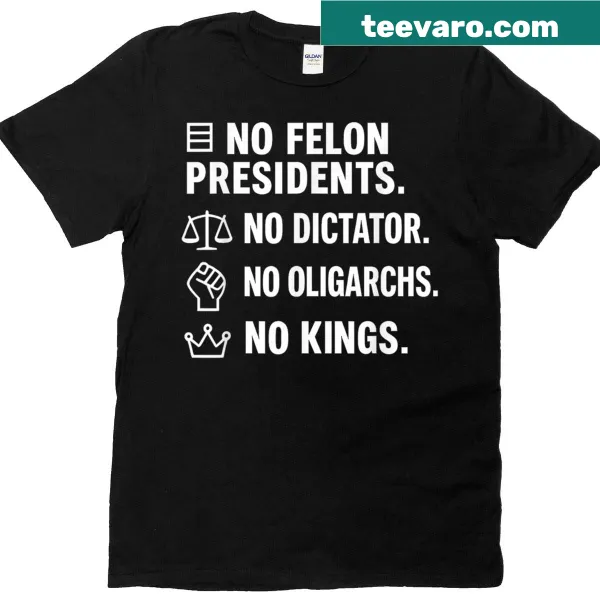 Political t-shirt with text opposing corrupt leadership