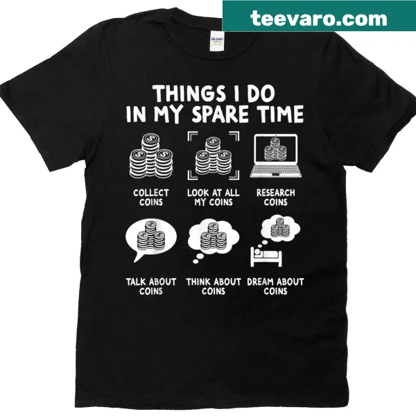 T-shirt for coin collectors with numismatic terminology