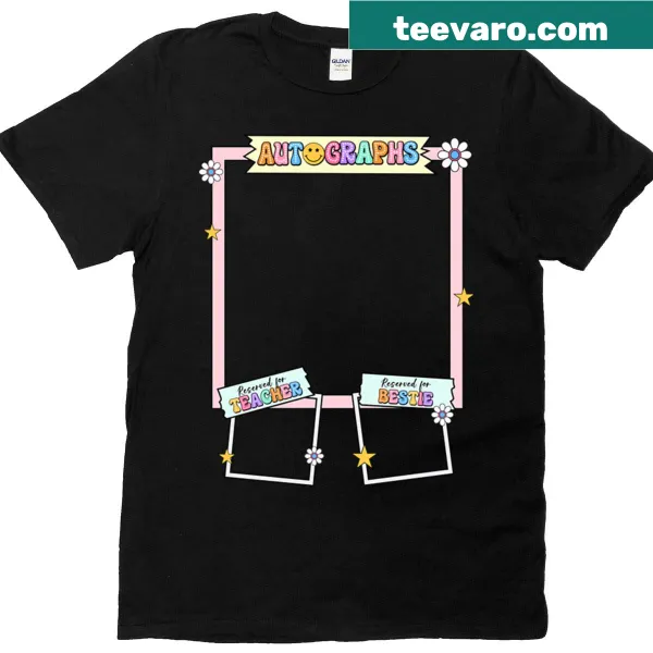 Official Autograph T-shirt featuring bold text for 2024-2025