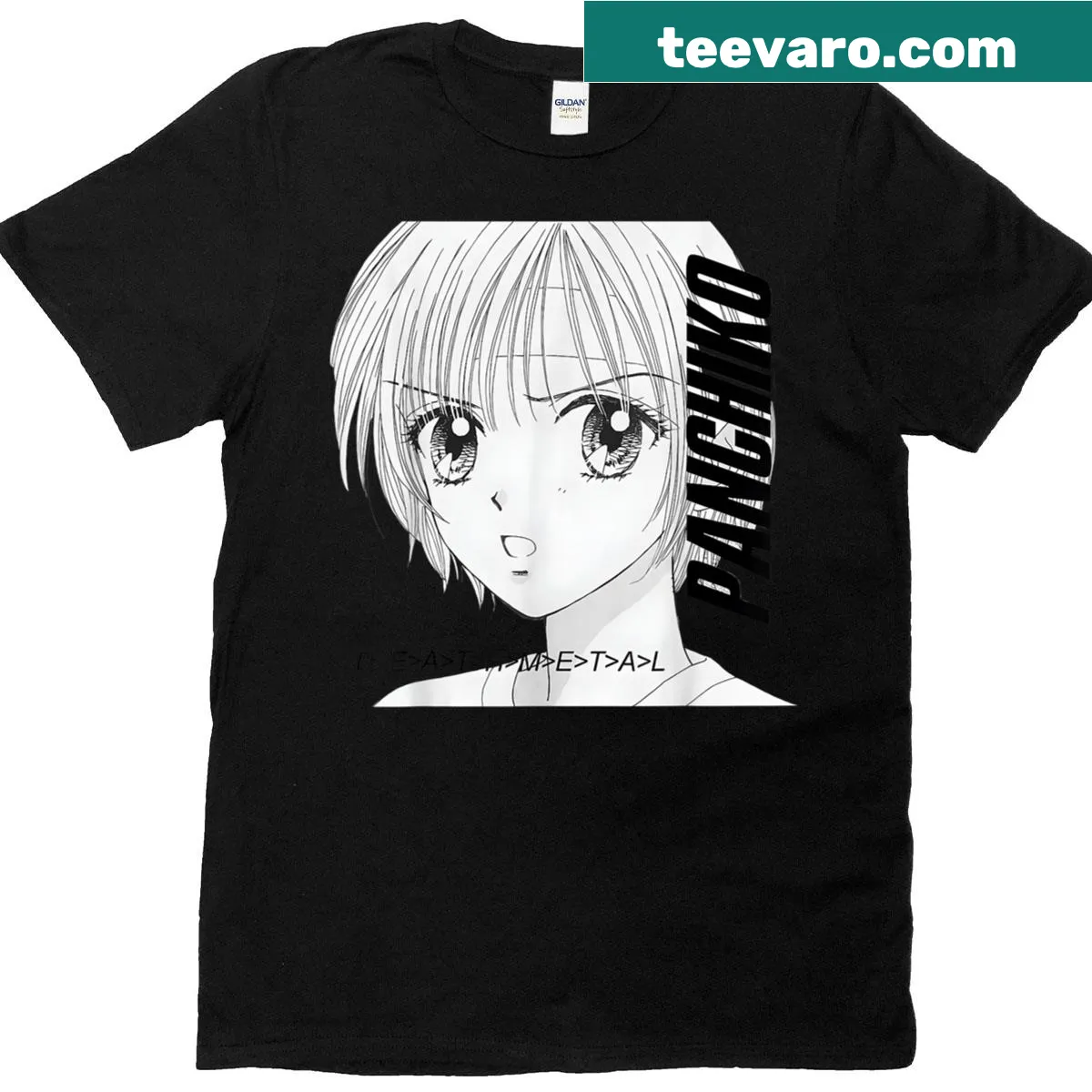 Abstract illustration on Panchiko Graphic Tee — on a men's t-shirt