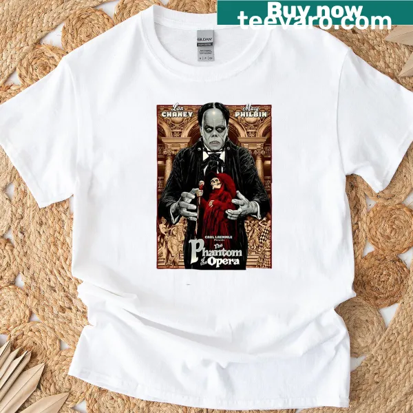 Vintage-inspired Phantom Of The Opera graphic tee