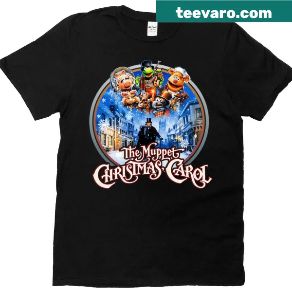 Nostalgic T-shirt featuring The Muppet Christmas Carol design