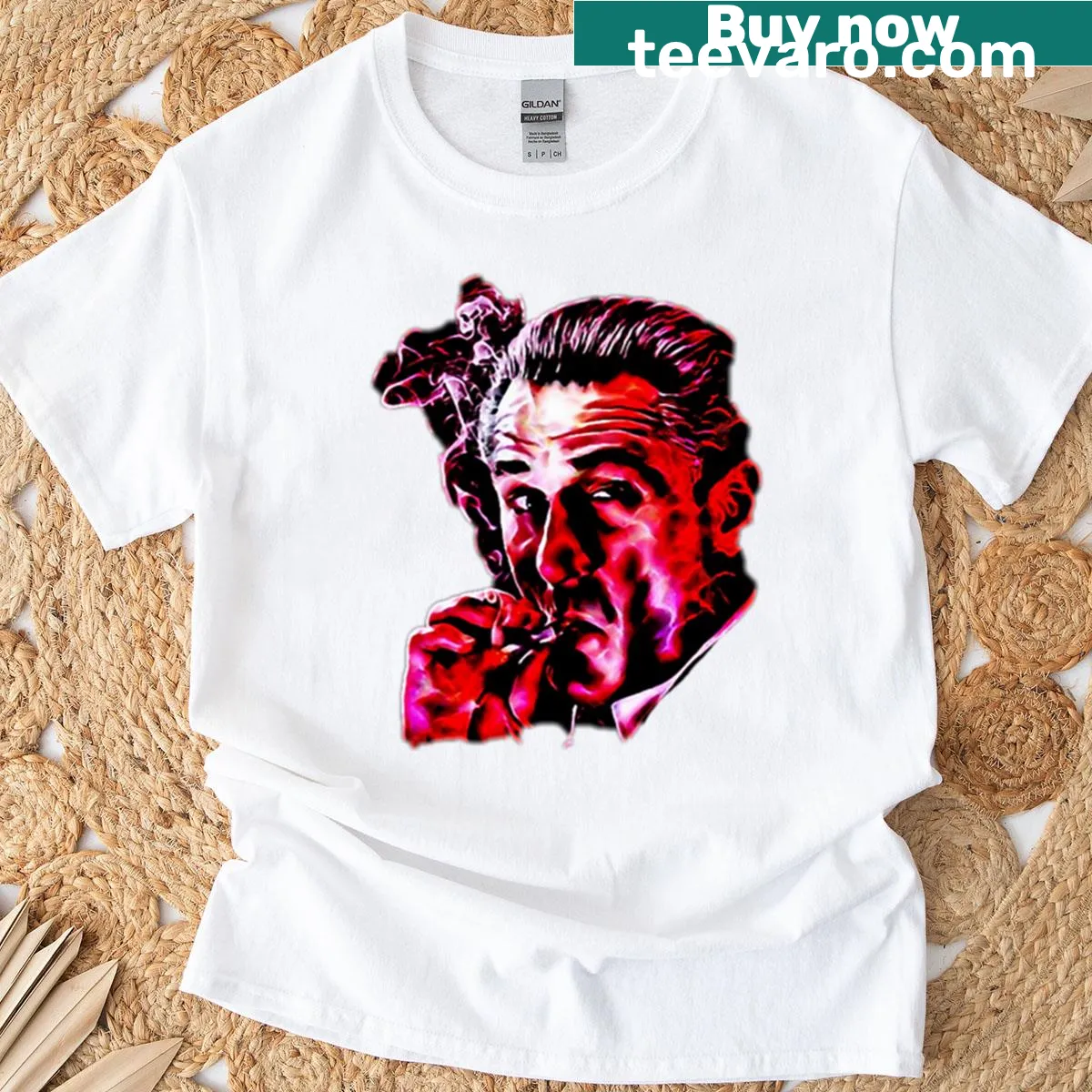 Vintage-inspired t-shirt featuring Robert De Niro from Goodfellas — on a men's t-shirt