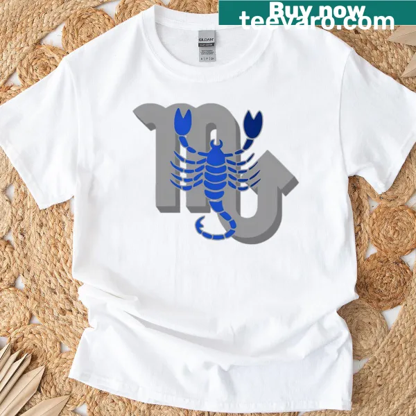 T-shirt with Scorpio zodiac symbol for 2025