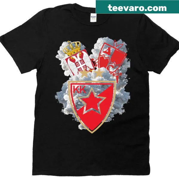T-shirt celebrating Serbian fans of Crvena Zvezda