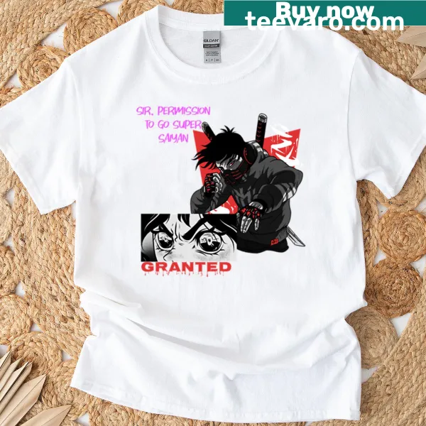 Edgy graphic T-shirt inspired by anime and transformation themes